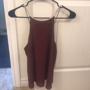 Maroon tank top